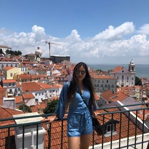 Zara Light Blue Romper